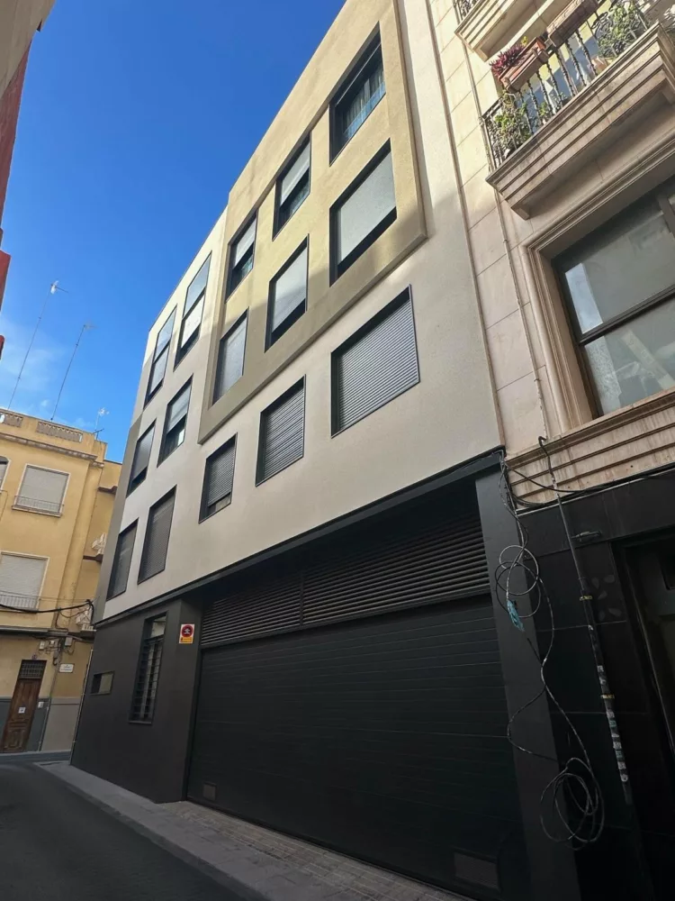 Fachada del Edificio San Joaquín, primer edificio certificado Passivhaus de Elche
