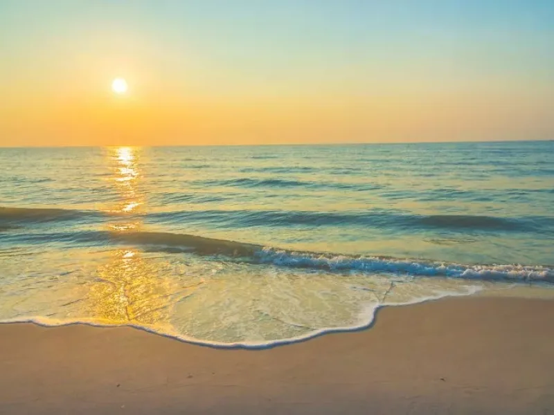 Atardecer en la playa de la Costa Blanca
