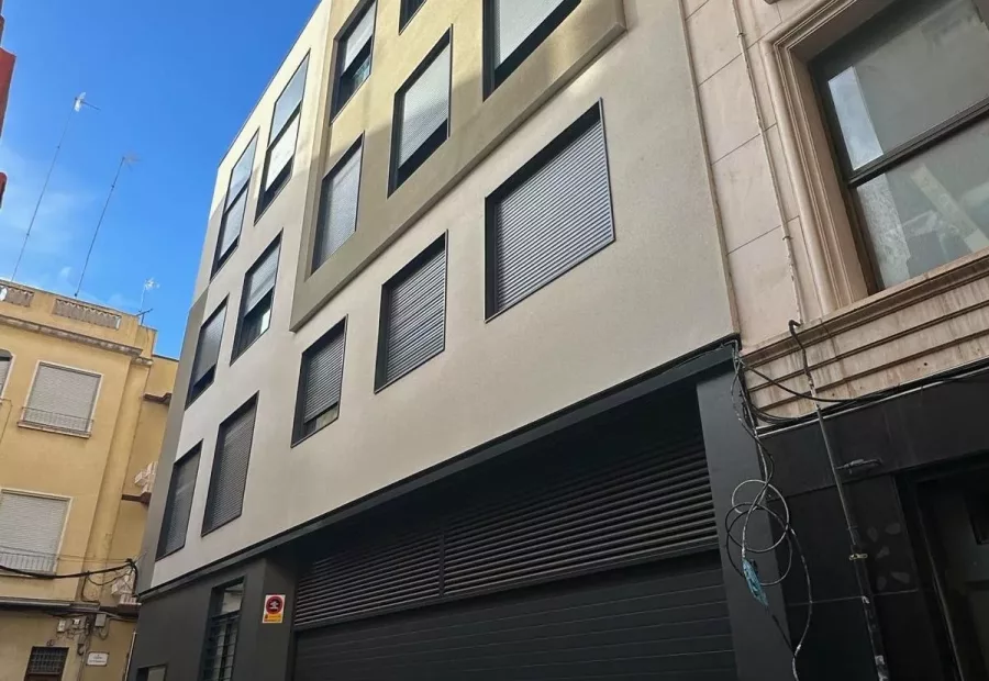 Fachada del Edificio San Joaquín, primer edificio certificado Passivhaus de Elche